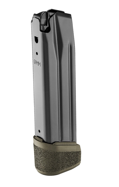 Springfield Echelon Extended 9mm Magazine, 20 Rounds, OD Green Basepad, Stainless Construction EC6020G