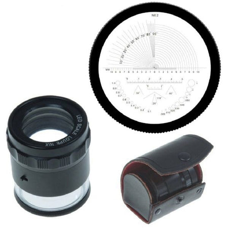 10X Optical Magnifier with Scale