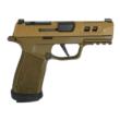 Sig Sauer P365 Two-Tone Brown XMACRO TACOPS Handgun 9mm Luger 17rd Magazines(4) 3.7" Barrel