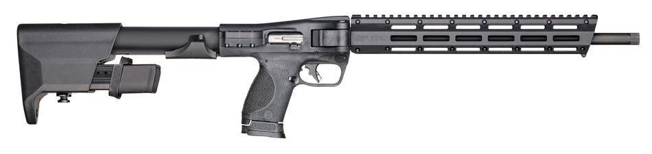 Smith & Wesson 12575 M&P FPC 9mm Luger 17+1/23+1 (3) 16.25" Steel Barrel, Black Anodized Receiver, Adjustable Black Stock, M-LOK Slots w/Picatinny Style Rail Black Polymer Grip