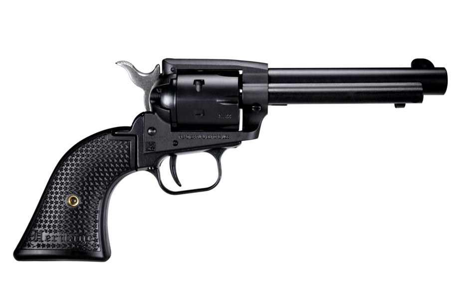 Heritage Mfg SRR22BS4PG Rough Rider 22 LR 6 Shot, 4.75" Black Satin Steel Barrel, Frame & Cylinder, Black Polymer Grip, Manual Thumb Safety, Exposed Hammer
