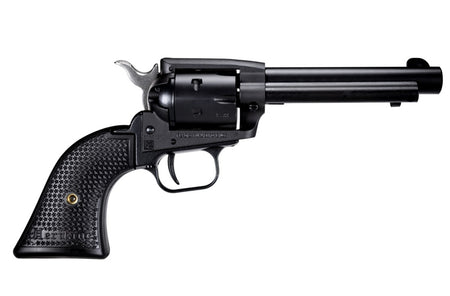 Heritage Mfg SRR22MBS4PG Rough Rider 22 LR/22 WMR 6 Shot, 4.75" Black Satin Steel Barrel, Frame & Cylinder, Black Polymer Grip, Exposed Hammer