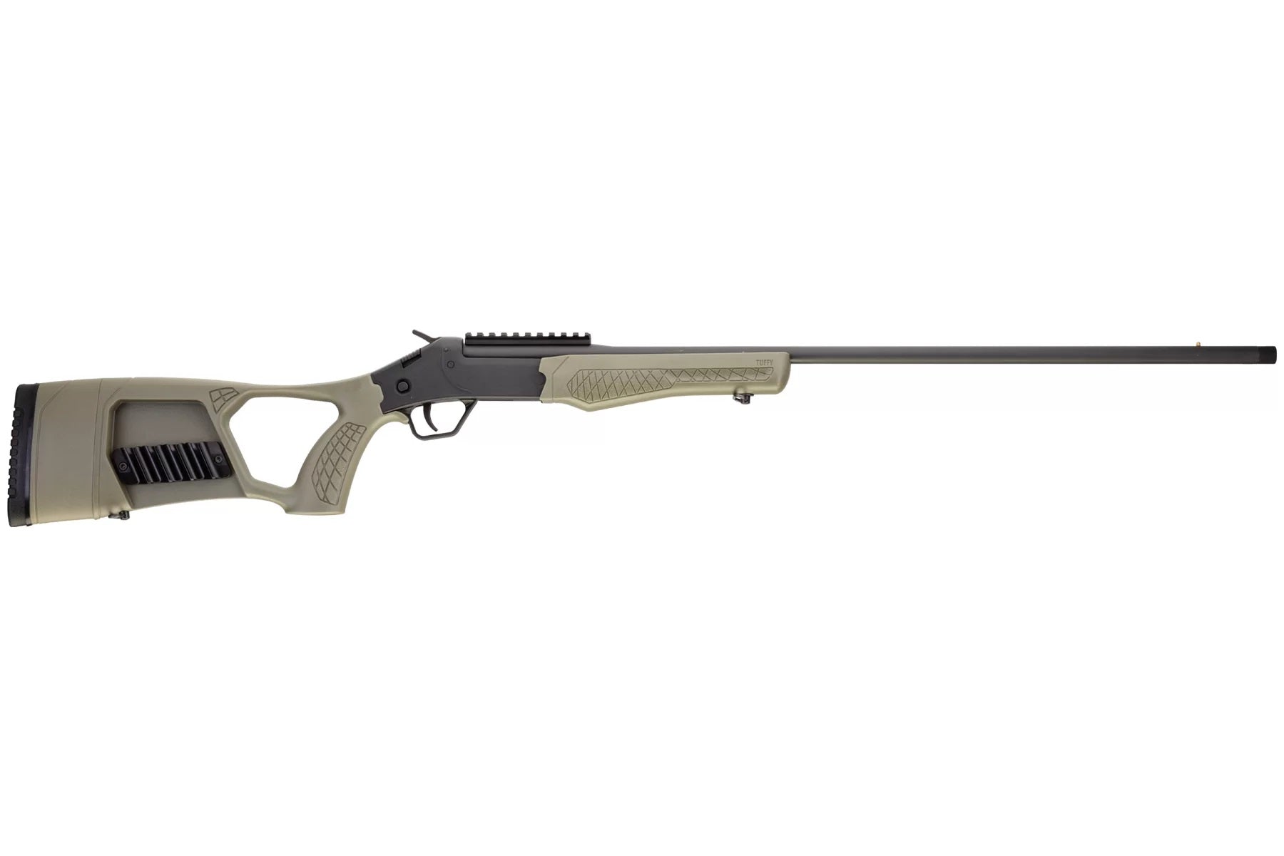 Rossi SSPTKY Tuffy Turkey 410 Gauge 1rd 3" 26" Alloy Steel Barrel & Receiver w/Matte Black Finish, Synthetic OD Green Fixed Thumbhole Stock w/Shell Holder (Youth)