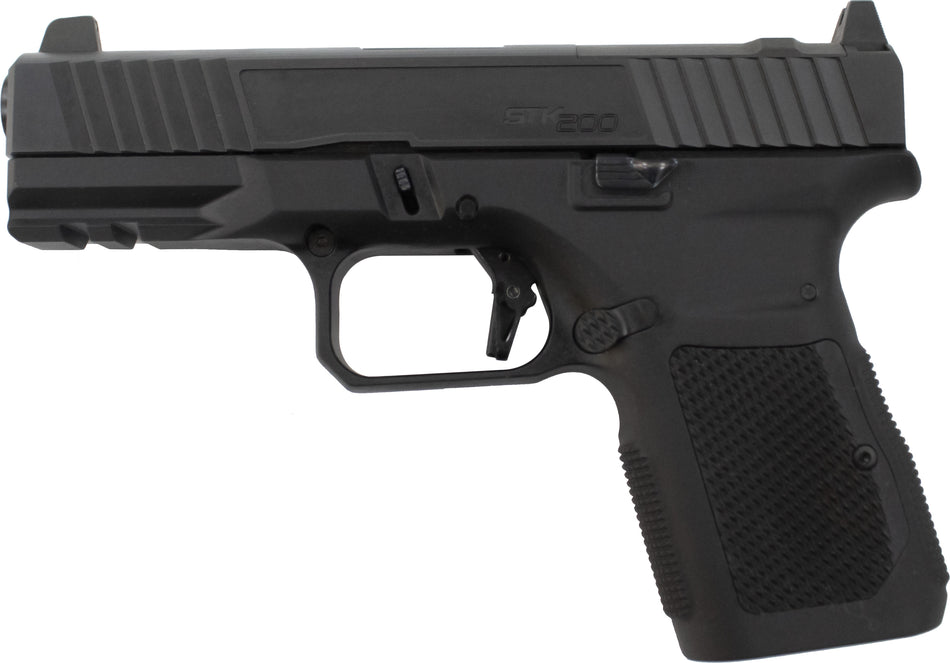 Rock Island 56621 STK200 9mm 15rd 4" Black DLC Slide Black Anodized Frame Black G10 Grip