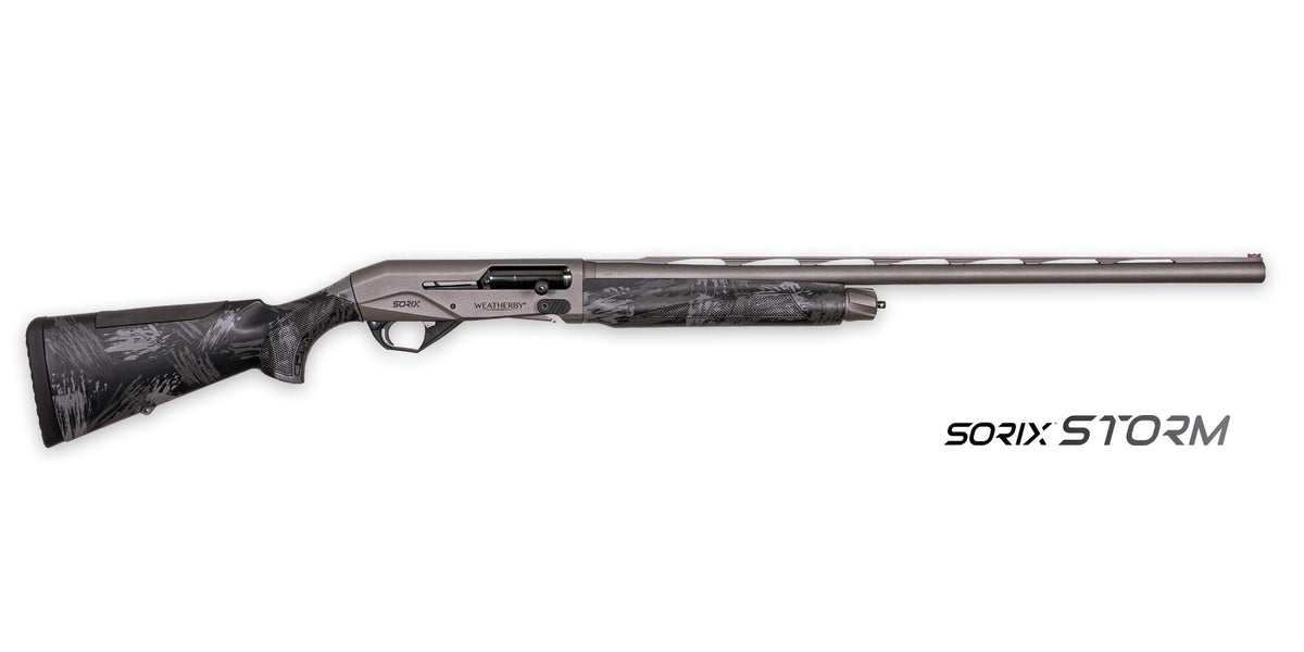 Weatherby XST1228SMG Sorix Full Size 12 Gauge Semi-Auto 3.50" 2+1 28" Gray Cerakote Vent Rib Barrel & Drilled & Tapped Steel Receiver, Storm Camo Synthetic Stock w/Adj Shim, Ambidextrous