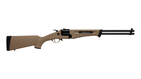 Savage Arms 23004 42 Takedown Full Size 22 LR/410 Gauge 1rd 20" Black Satin Sporter Barrel, Flat Dark Earth Carbon Steel Receiver, Flat Dark Earth Fixed Synthetic Stock, Ambidextrous