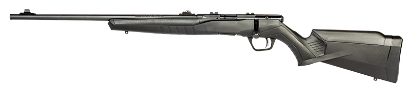 Savage Arms 70240 B Series F Full Size 22 LR 10+1 21" Matte Black Button Rifled Barrel, Matte Black Drilled & Tapped Carbon Steel Receiver, Matte Black Synthetic Stock, Left Hand