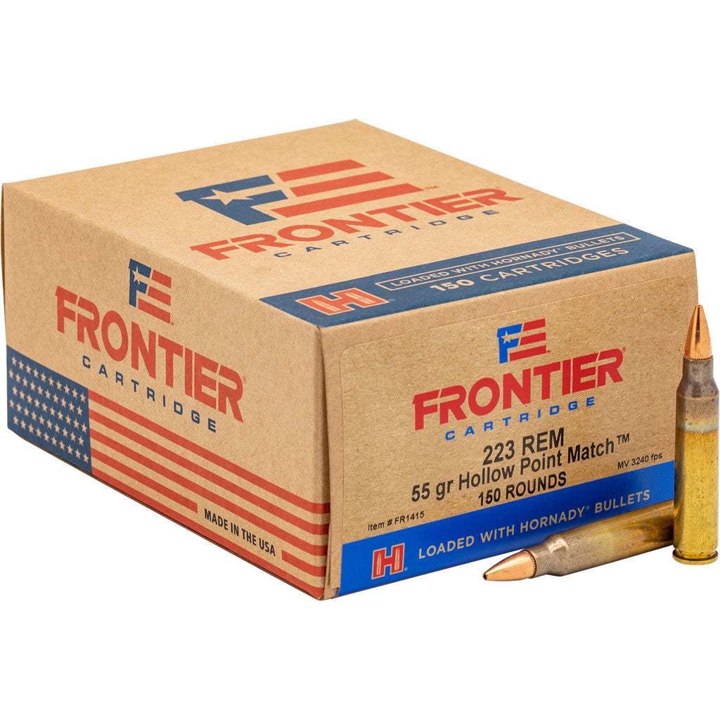 Frontier Cartridge Lake City Military Grade .223 Remington 55 grain Hollow Point Match ammunition
