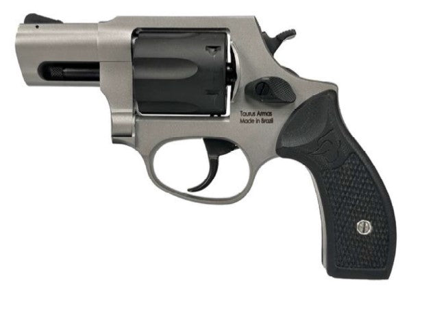 Taurus 2-85625-BG10 856 Small 38 Special 6 Shot 2" Matte Stainless Steel Barrel, Black Cylinder, Matte Stainless Steel Frame, Black G10 Grip, Transfer Bar Safety, Exposed Hammer
