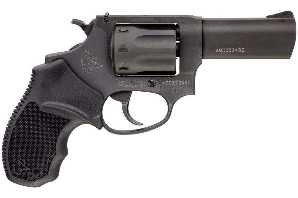 Taurus 2942031UL 942 Ultra-Lite 22 LR 8rd 3" Matte Black Finish Barrel, Matte Black Finish Cylinder, Black Anodized Finish Aluminum Frame & Finger Grooved Black Polymer Grip
