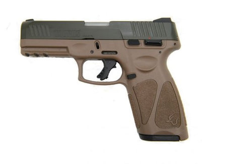 Taurus 1-G3B94BB G3 Full Size Frame 9mm Luger 17+1 4" Stainless Steel Barrel, Mil-Spec Green Cerakote Stainless Steel Serrated Slide, Brown Polymer Frame w/Picatinny Rail