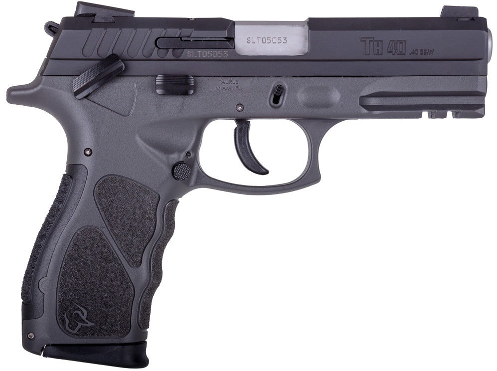 TH40 40S&W BLK/GRAY 4.3" 15+1 1-TH40041G|ADJ SIGHTS|2 MAGS
