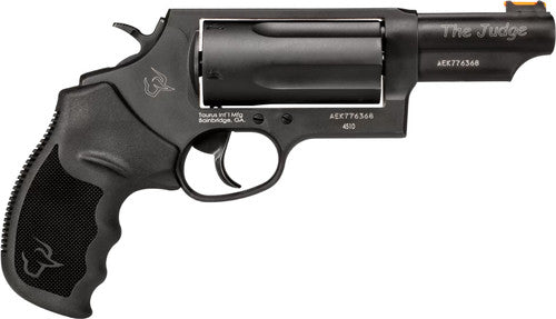 Taurus 24410P31MAG Judge T.O.R.O Magnum Compact Frame 45 Colt (Long Colt)/410 Gauge 5 3" Matte Black Oxide Steel Barrel, Cylinder & Frame, Black Rubber Grip, Transfer Bar Safety, Exposed Hammer