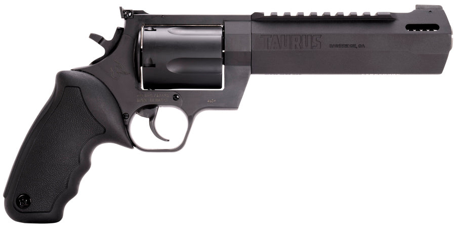 Taurus 2460061RH Raging Hunter 460 S&W Mag 5rd 6.75" Matte Black Barrel Matte Black Oxide Steel Cylinder & Frame Black Rubber with Integrated Cushion Insert Grip