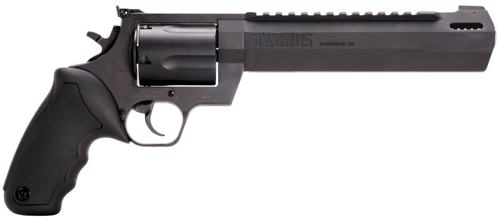 Taurus 2460081RH Raging Hunter 460 S&W Mag 5rd 8.37" Matte Black Barrel Matte Black Oxide Steel Cylinder & Frame Black Rubber with Integrated Cushion Insert Grip