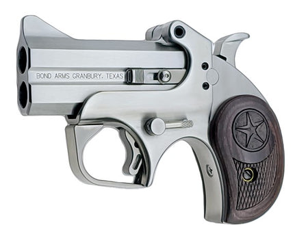 Bond Arms BATD Texas Defender 45 Colt (LC)/410 Gauge 2rd 3" Barrel, Stainless Metal Finish, Rosewood Grip, Blade Front/Fixed Rear Sights, Manual Safety