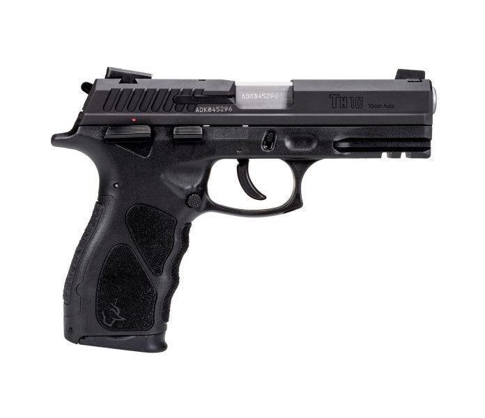 Taurus 1-TH10041 TH Full Size 10mm Auto 15+1 4.27" Matte Stainless Steel Barrel, Matte Black Serrated Slide, Black Polymer Frame w/Picatinny Rail, Black Interchangeable Backstrap Grip Right Hand