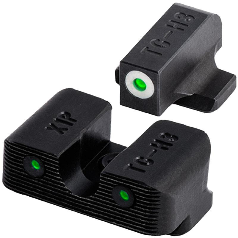 TruGlo Tritium Pro Night Sights Green Tritium White Outline Front & Green Rear TG231R1W