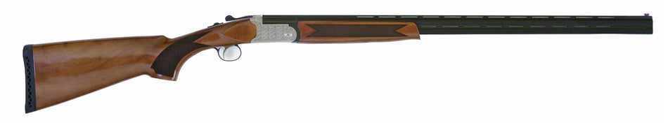 TriStar 30418 Setter S/T Full Size 410 Gauge Break Open 3" 2rd 28" Black Vent Rib Barrel, Engraved Silver Steel Receiver, Fixed Turkish Walnut Stock, Beretta/Benelli Chokes, Right Hand