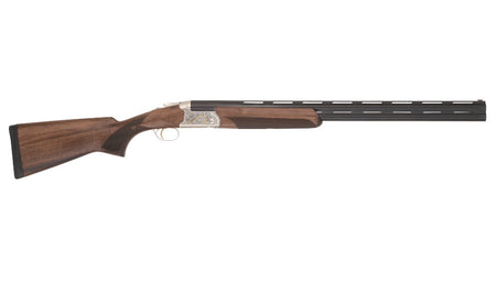 TriStar 33138 Trinity II Full Size 410 Gauge Break Open 3" 2rd 28" Black Over/Under Vent Rib Barrel, Acid Etched w/24K Gold Inlay Stainless Steel Receiver, Fixed Turkish Walnut Stock, Right Hand