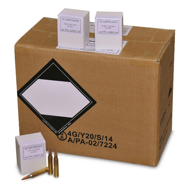 PPU 5.56x45mm SS109/M855 62gr FMJ 62 Grain