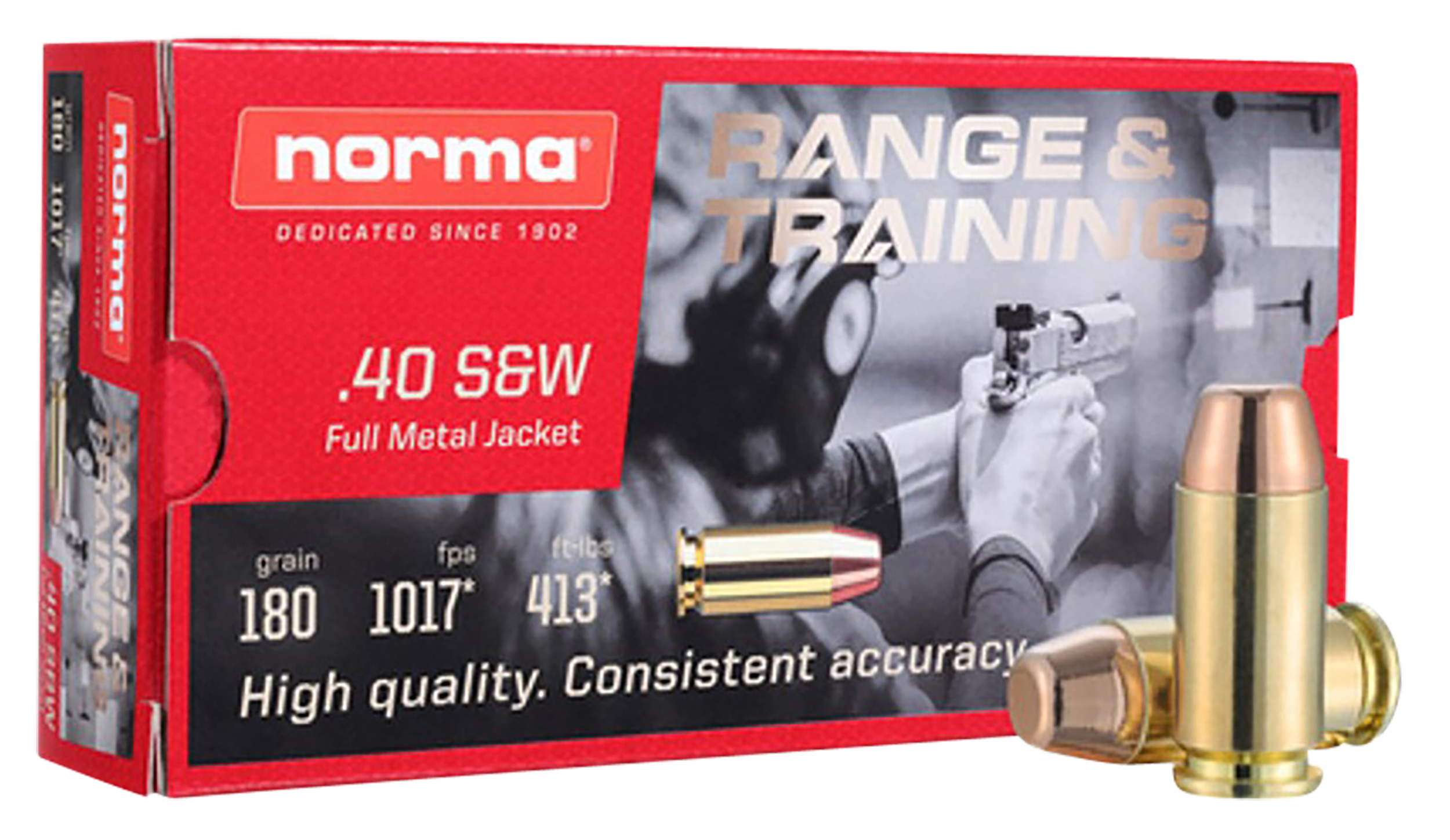 Norma Self Defense NXD .40 S&W 180 grain Monolithic Fluted Lead Free ammunition