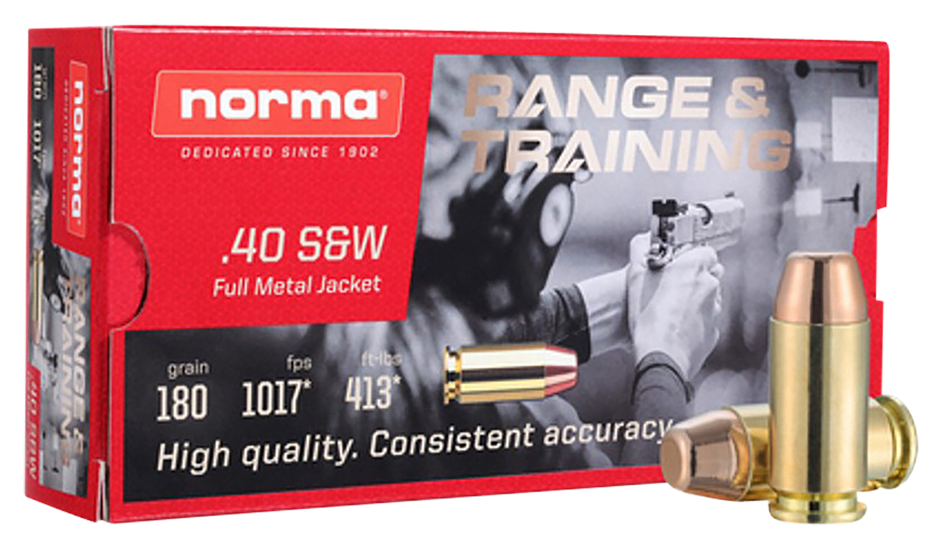 Norma Self Defense NXD .40 S&W 180 grain Monolithic Fluted Lead Free ammunition