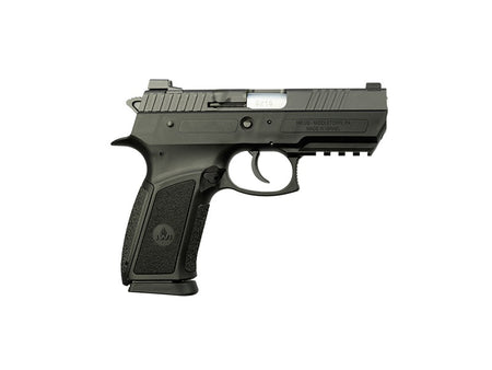 IWI US J941PSL910-II Jericho 941 Enhanced 9mm Luger Caliber with 3.80" Barrel, 10+1 Capacity, Overall Black Finish, Picatinny Rail Frame, Serrated Steel Slide & Polymer Grip