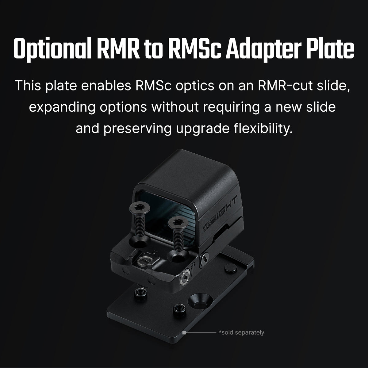 Osight SE Compact Red Dot Sight 1x 2 MOA and 32 MOA Circle Reticle RMSc Mount