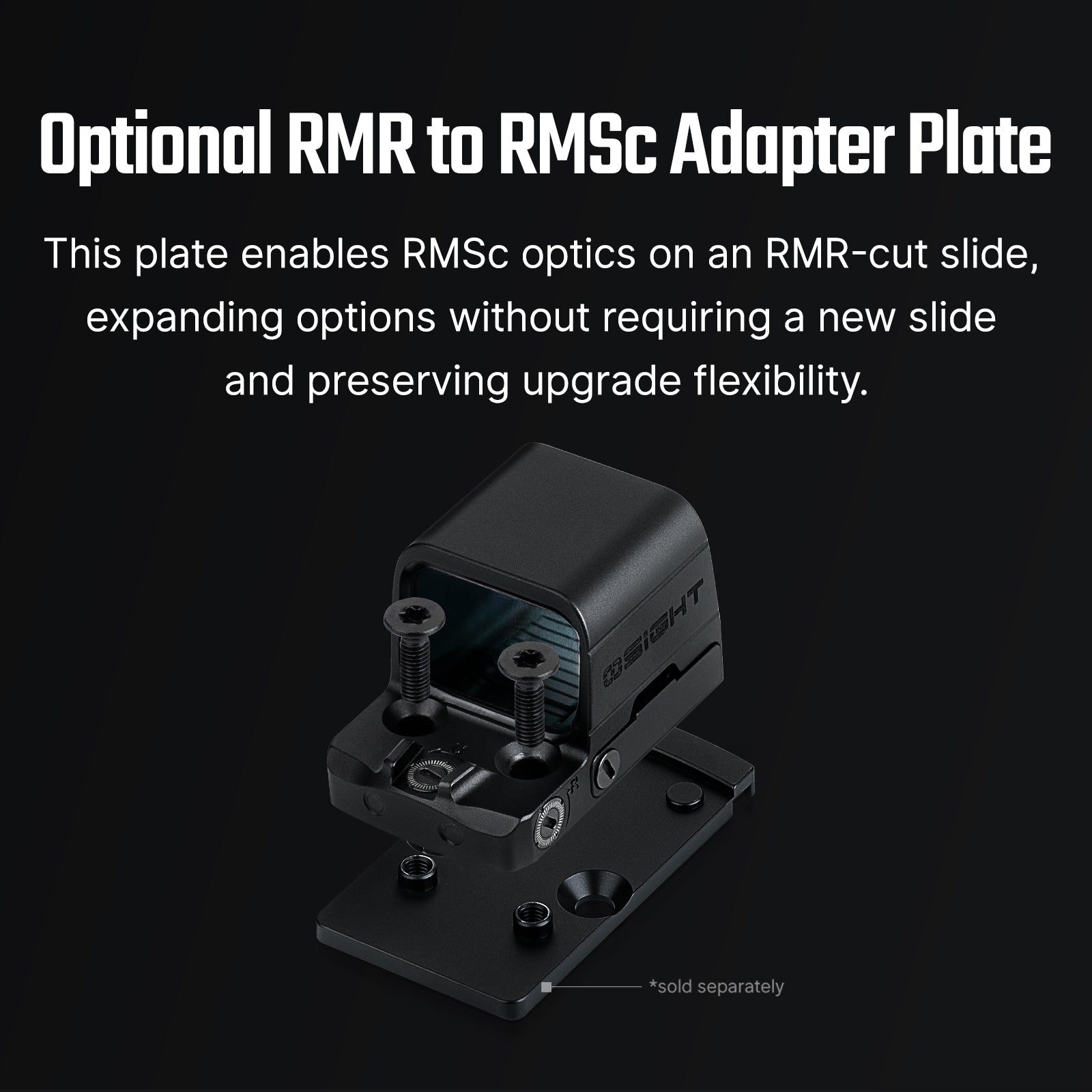 Osight SE Compact Red Dot Sight 1x 2 MOA and 32 MOA Circle Reticle RMSc Mount
