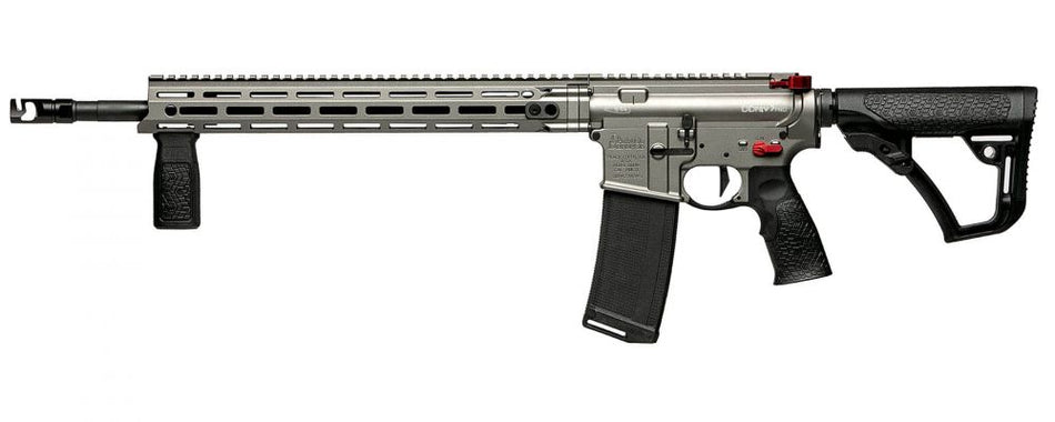 Daniel Defense 0212809385047 DDM4 V7 Pro 5.56x45mm NATO 18" 30+1, Gun Metal Gray Rec, Black OEM Overmolded Stock & Grip, Geissele Trigger, Red Radian Acc.