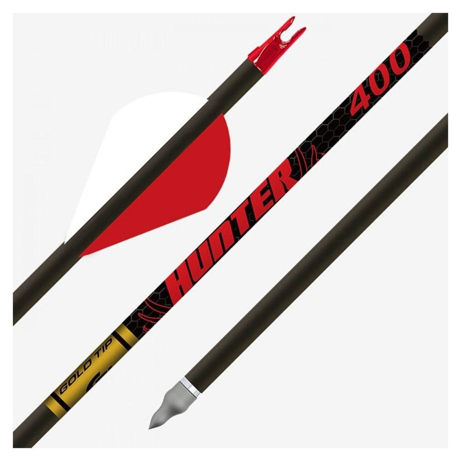 Gold Tip Hunter 500 Arrows 2-Inch Raptor Vanes 1/2 Dozen