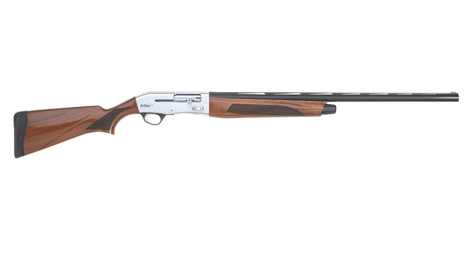 TriStar 24264 Viper G2 Pro Tristar Select 28 Gauge Semi-Auto 2.75" 5+1 28" Vent Rib Barrel Forend Silver Cerakote Receiver Receiver Semi-Gross Turkish Walnut Stock
