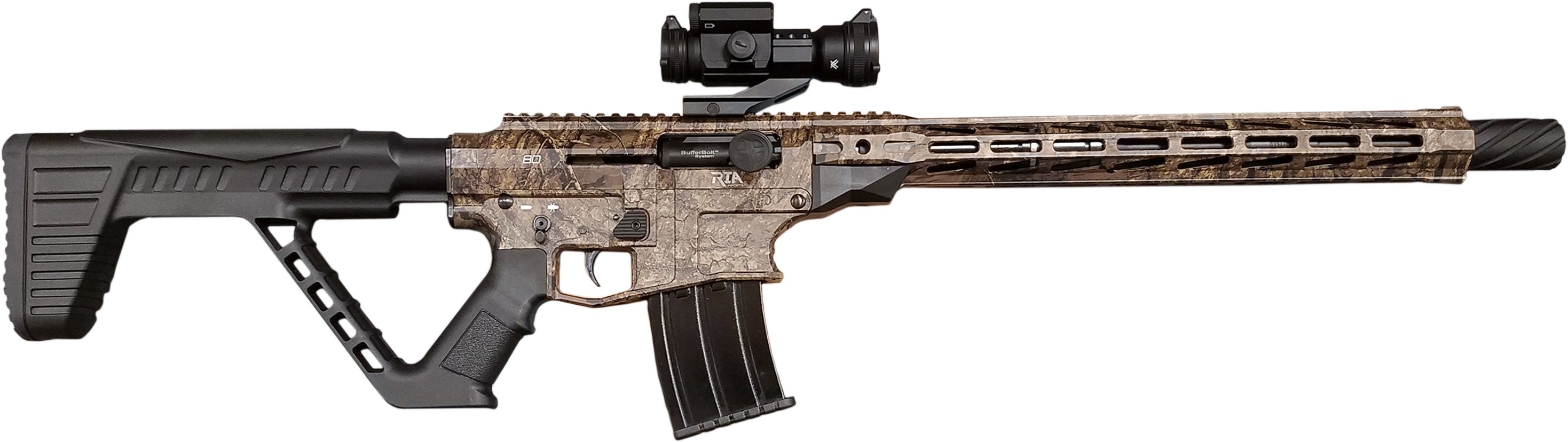 VR80 SHOTGUN 12/20 BL/CAMO 3"# AR-15 STYLE SEMI-AUTO