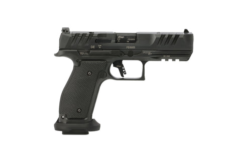 Walther Arms 289700810 PDP Full Size 9mm Luger 10+1 4.50" Black Polygonal Rifled Barrel, Black Optic Ready/Serrated Slide, Black Steel Frame w/Picatinny Rail, Textured Wraparound Grip