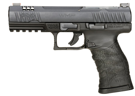 Walther Arms 5220302 WMP Optic Ready 22 WMR 10+1 4.50" Stainless Steel Barrel, Black Optic Ready/Serrated Slide, Black Polymer Frame w/Picatinny Rail, Black Polymer Grip, Right Hand