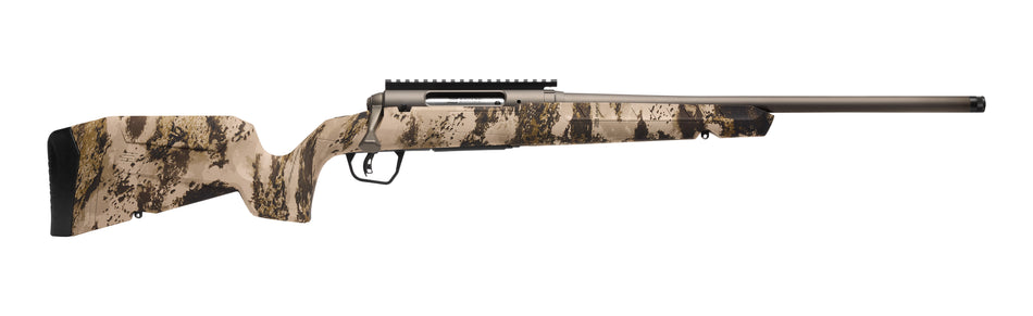 Savage Arms 32341 Axis 2 Pro Compact 308 Win 4+1 20" Gun Metal Bronze Cerakote Heavy Sporter Threaded Barrel & Picatinny Rail Carbon Steel Receiver, Fixed Western Camo Synthetic Stock, Right Hand