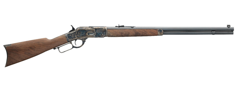 Winchester Guns 534217141 Model 1873 Sporter 45 Colt (LC) 13+1 Cap 24" Octagon Barrel Color Case Hardened Rec Satin Oiled Walnut Fixed Straight Grip Stock Right Hand (Full Size)