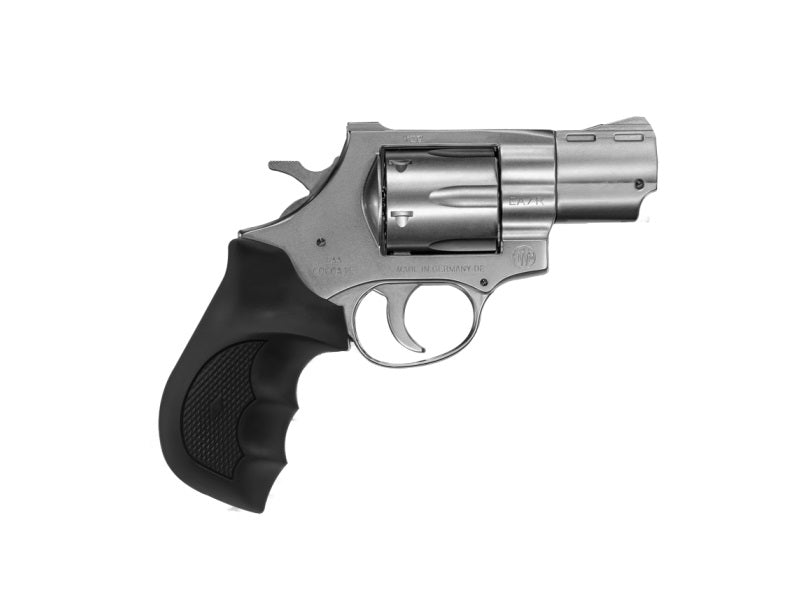 Weihrauch Guns 770127 Windicator 357 Mag 6rd Shot 2" Nickel Steel Barrel & Cylinder w/Aluminum Frame Black Rubber Grip