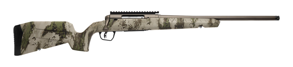Savage Arms 32306 Axis 2 Pro Compact 350 Legend 4+1 18" Gun Metal Bronze Cerakote Heavy Threaded Barrel & Picatinny Rail Carbon Steel Receiver, Fixed Woodland Camo Synthetic Stock, Right Hand