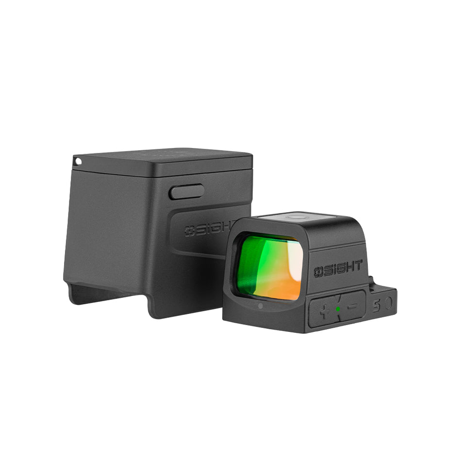 Osight S 1x Magnetic Charging Red Dot Sight 2 MOA Dot 32 MOA Circle Black