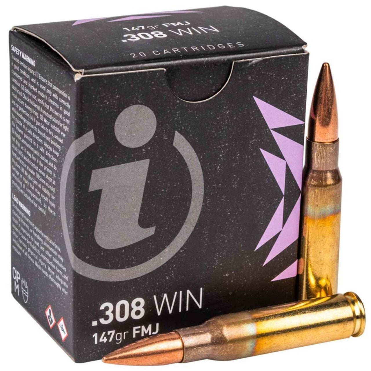 Igman 308 Winchester Ammo 147 Grain Full Metal Jacket (FMJ) 