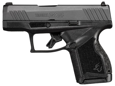 Taurus 1GX4M931 GX4 Micro-Compact 9mm Luger 11+1 3.06" Satin Black DLC Barrel, Black Nitride Serrated Slide, Matte Stainless Steel Frame, Black Polymer w/Interchangeable Backstrap Grip Right Hand