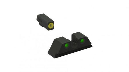 Meprolight ML47786 CZ P-10 Hyper-Bright Yellow Front Ring Green Rear Fixed Pistol Sights