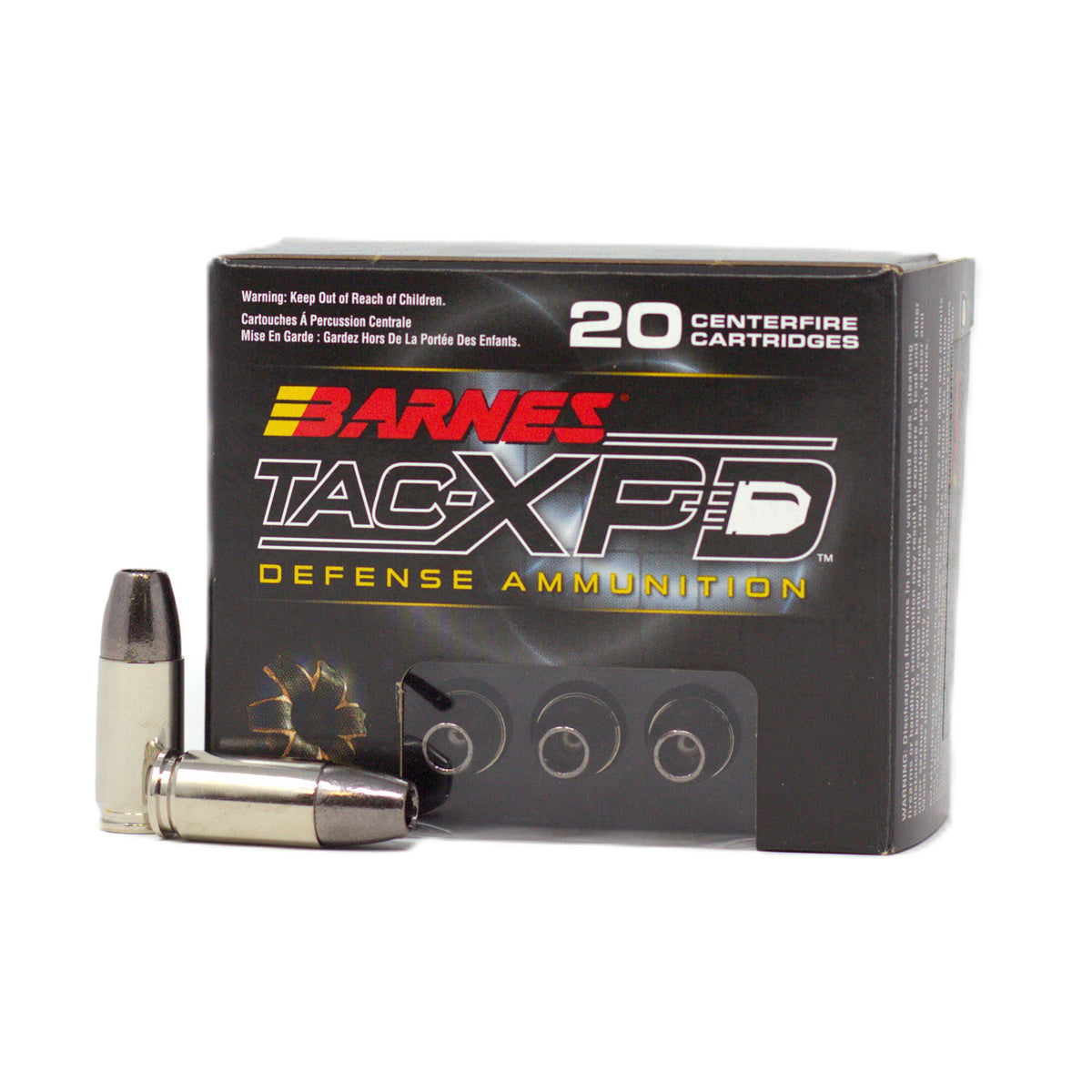 Barnes TAC-XPD DEFENSE HANDGUN +P TAC-XP 115 Grain 9mm Luger/Parabellum 1125 fps