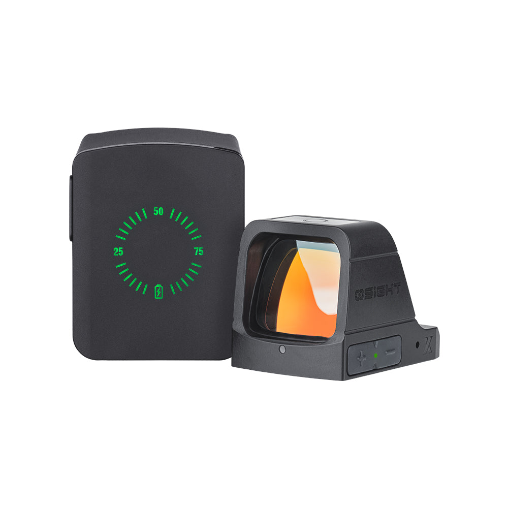 Osight X 1x Magnetic Charging Red Dot Sight 3 MOA Dot 32 MOA Circle Black