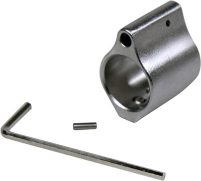 Guntec AR-15 .750 Brushed Matte Stainless Low Profile Gas Block