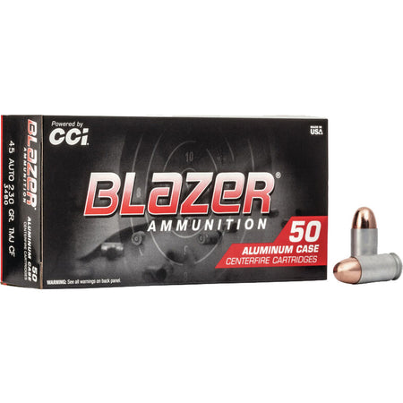 Blazer Clean-Fire .45 ACP/Auto 230 grain Total Metal Jacket ammunition