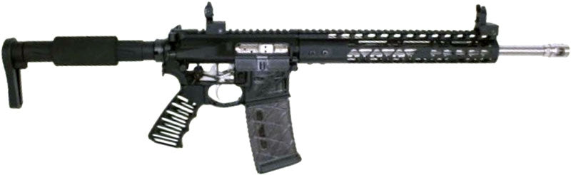 Guntec AR Ultralight Skeletonized T6 Aluminum Pistol Grip Black